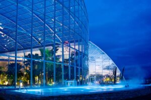 Aussenpool_Nacht Thermen und Badewelt Sinsheim